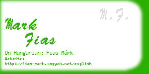 mark fias business card
